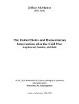 The United States and Humanitarian Intervention after the Cold War