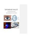 Draft Optometry Policy(Comments).