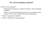 The private language argument