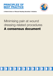 Principles of best practice: minimising pain at wound dressing