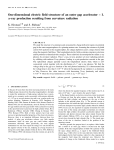 One-dimensional Electric Field Structure of an Outer Gap