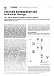 Cell-cycle dysregulation and anticancer therapy