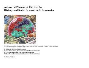 AP Economics - Loudoun County Public Schools