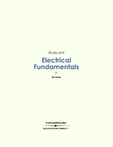 Study Unit Electrical Fundamentals