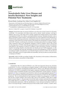 Nonalcoholic Fatty Liver Disease and Insulin Resistance: New