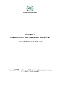 APT Report on Technology trends of Telecommunications above
