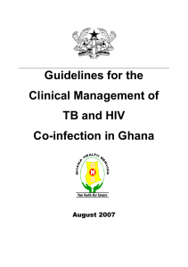 Guideline for the Clinical Management of TB and HIV Co