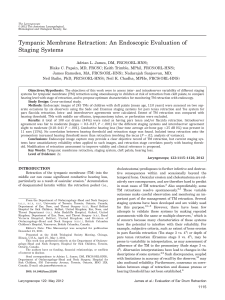 Tympanic membrane retraction