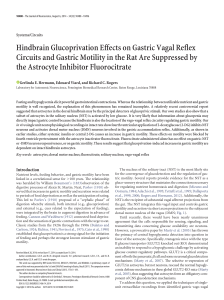 Hindbrain Glucoprivation Effects on Gastric Vagal Reflex Circuits