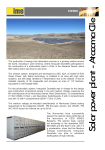 Solar power plant - Atacama Cile