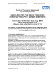 Gender Dysphoria – Feminising Hormones – Mar 2017