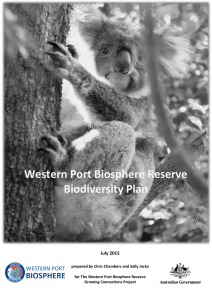 the Biodiversity Plan - Western Port Biosphere Reserve