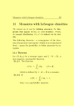 11 Measures with Lebesgue densities