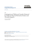 Disintegration of Tablets and Capsules Measured by Isothermal