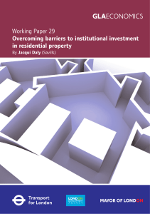 Working Paper 29: Overcoming barriers to institutional investment in