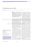 The liquid drop nature of nucleoli