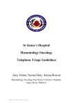 Haematology Oncology Telephone Triage Guidelines