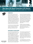 New Open LED Shunt Protection (LSP) Devices