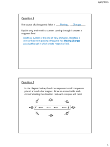 Magnetism - Mr. Strzyinski`s Physics