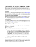 What Is a Share Certificate?