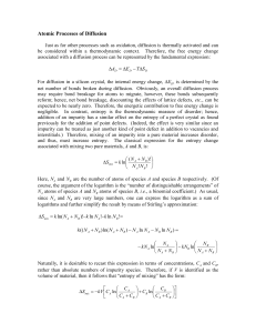 Atomic Processes of Diffusion