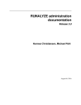 RUNALYZE administration documentation
