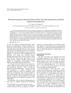 Photoelectrochemical characterization of Bi2S3 thin films deposited