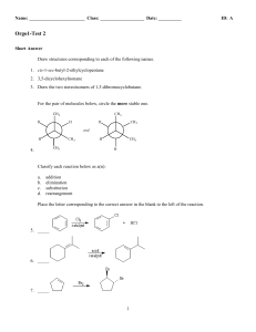 Chem 2423-Test 2 - HCC Learning Web