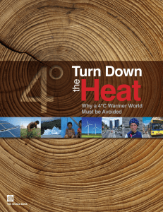 Turn Down The heaT: why a 4°C warmer worlD musT Be avoiDeD