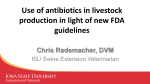 Use of antibiotics in swine production in the light of new FDA