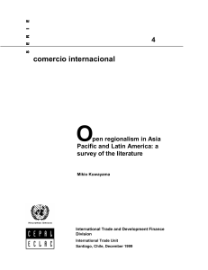 Open regionalism in Asia Pacific and Latin America