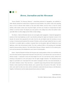 Brown, Journalism and the Movement