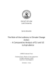 The Role of the Judiciary in Climate Change Action
