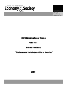The Economic Sociologies of Pierre Bourdieu