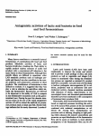 Antagonistic activities of lactic acid bacteria in food and feed