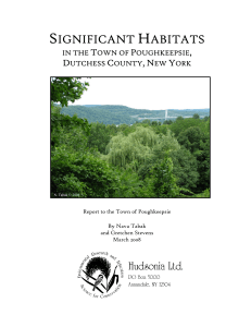 significant habitats - the Town of Poughkeepsie