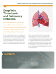 Deep Vein Thrombosis and Pulmonary Embolism Deep Vein