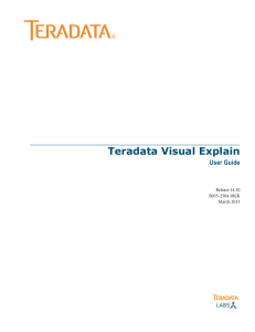 Teradata Visual Explain User Guide