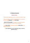 3.3 Deductive Reasoning Words to know... *Most proofs in geometry