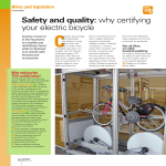 Safety and quality: why certifying your electric bicycle