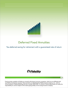 Deferred Fixed Annuities