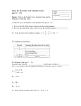 Notes for R.2 Order and Absolute Value (pp. 16 – 21)