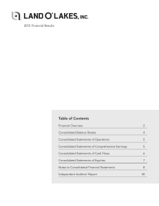 Table of Contents - Land O`Lakes Inc.