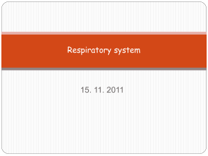 Pathophysiology of gas exchange in the lungs. Ventilation