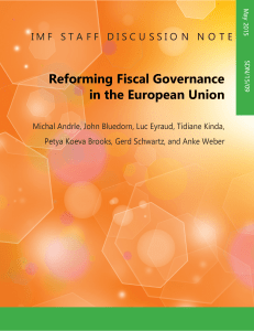 Reforming Fiscal Governance in the European Union