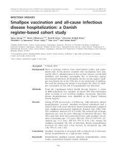 Smallpox vaccination and all-cause infectious disease