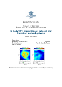 N-Body/SPH simulations of induced star formation in dwarf galaxies