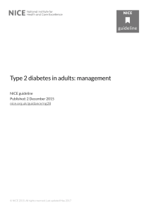 Type 2 diabetes in adults: management
