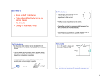 • More on Self Inductance • Calculation of Self