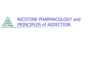 Nicotine Pharmacology and Principles of